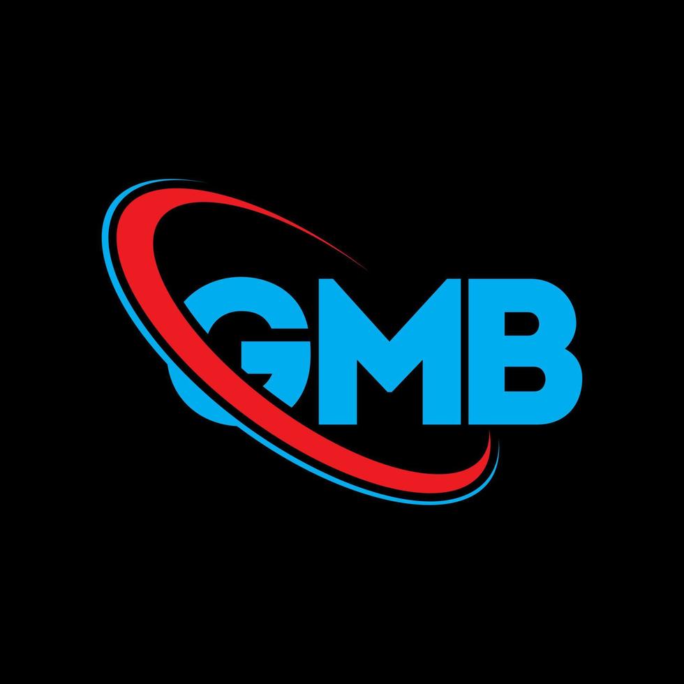 gmb logotyp. gmb brev. gmb brev logotyp design. initials gmb logotyp länkad med cirkel och versaler monogram logotyp. gmb typografi för teknik, företag och fastighetsmärke. vektor