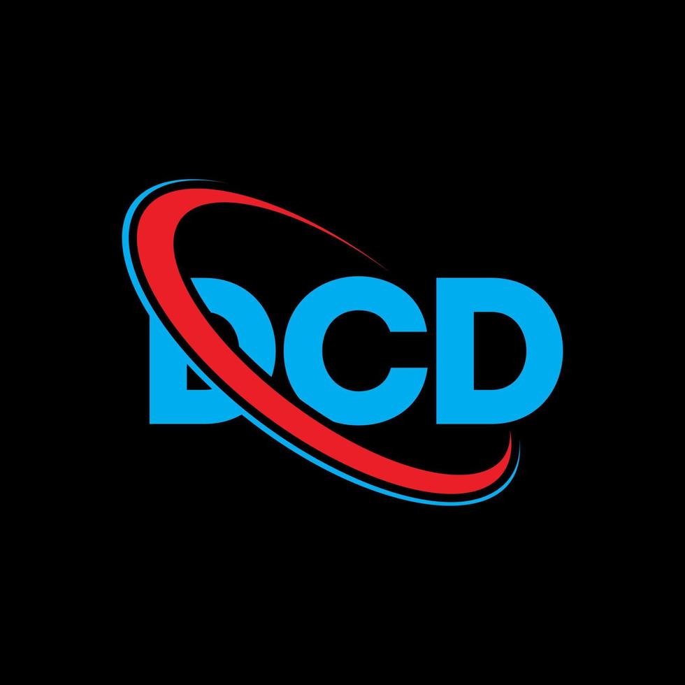 dcd logotyp. dcd brev. dcd brev logotyp design. initialer dcd logotyp länkad med cirkel och versaler monogram logotyp. dcd typografi för teknik, företag och fastighetsmärke. vektor