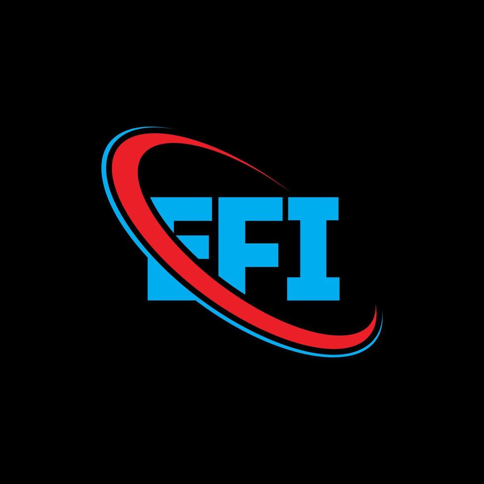 efi-Logo. efi-Brief. Efi-Brief-Logo-Design. Initialen efi-Logo verbunden mit Kreis und Monogramm-Logo in Großbuchstaben. efi-typografie für technologie-, geschäfts- und immobilienmarke. vektor