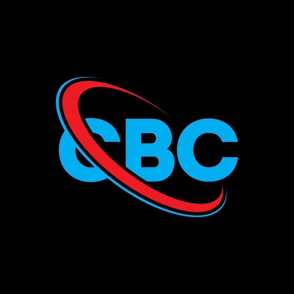 cbc-Logo. CBC-Brief. CBC-Brief-Logo-Design. CBC-Logo mit Initialen, verbunden mit Kreis und Monogramm-Logo in Großbuchstaben. cbc-typografie für technologie-, geschäfts- und immobilienmarke. vektor