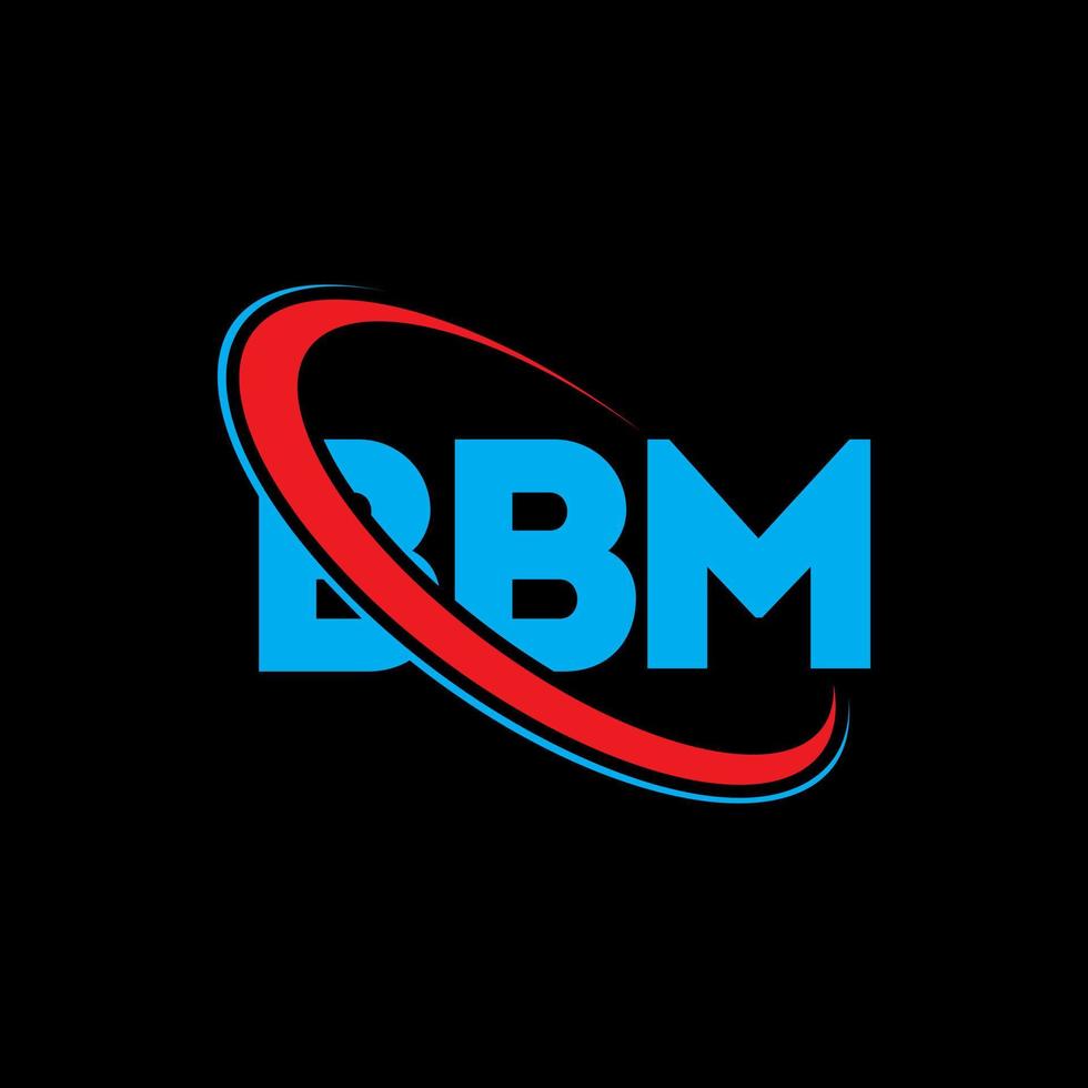 bbm-Logo. bbm brief. BBM-Brief-Logo-Design. Initialen-BBM-Logo, verbunden mit Kreis und Monogramm-Logo in Großbuchstaben. bbm-typografie für technologie-, geschäfts- und immobilienmarke. vektor