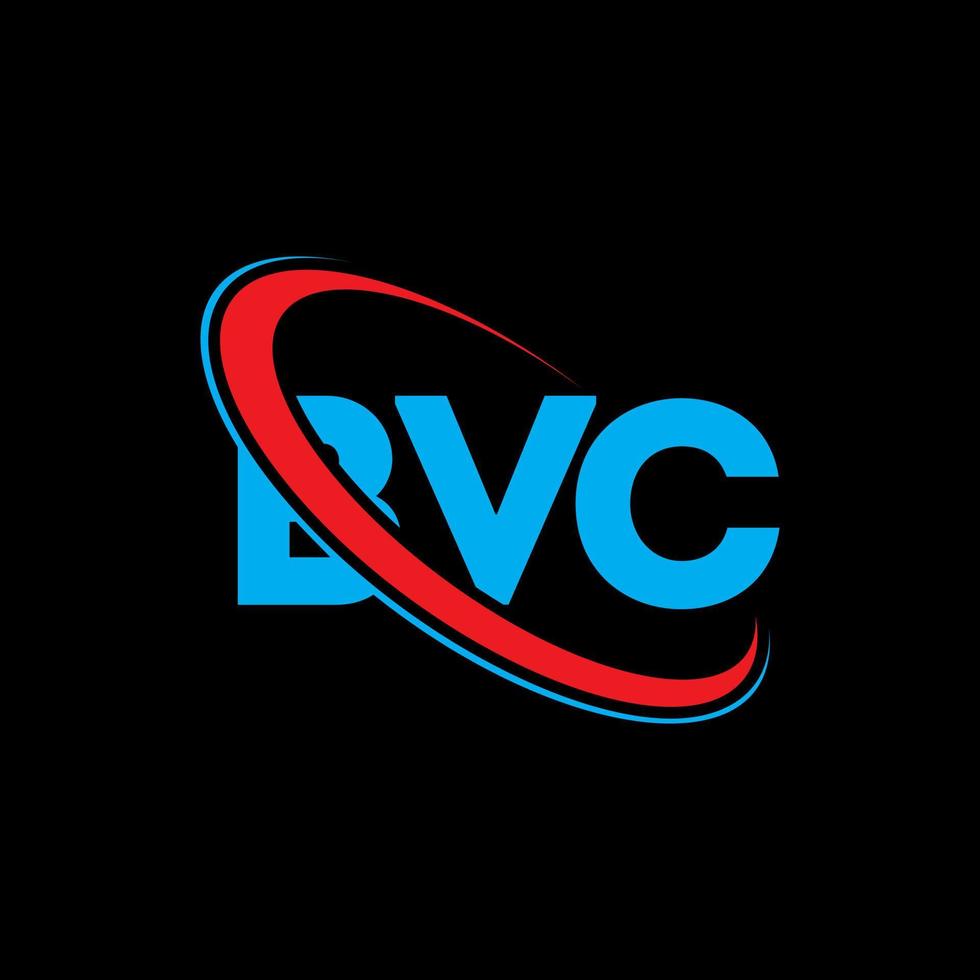 bvc-Logo. bvc-Brief. bvc-Brief-Logo-Design. Initialen bvc-Logo verbunden mit Kreis und Monogramm-Logo in Großbuchstaben. bvc-typografie für technologie-, geschäfts- und immobilienmarke. vektor