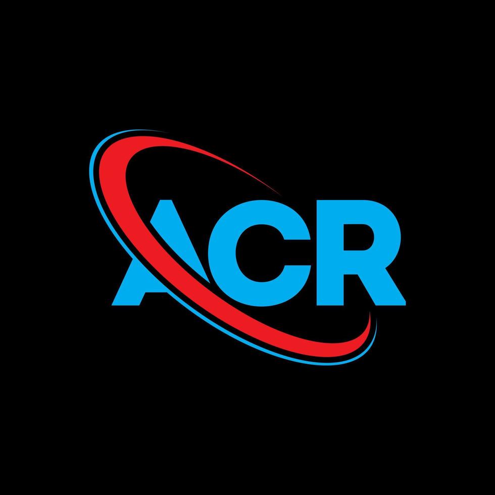 acr-Logo. acr-Brief. acr-Brief-Logo-Design. Initialen acr-Logo verbunden mit Kreis und Monogramm-Logo in Großbuchstaben. acr-typografie für technologie-, geschäfts- und immobilienmarke. vektor