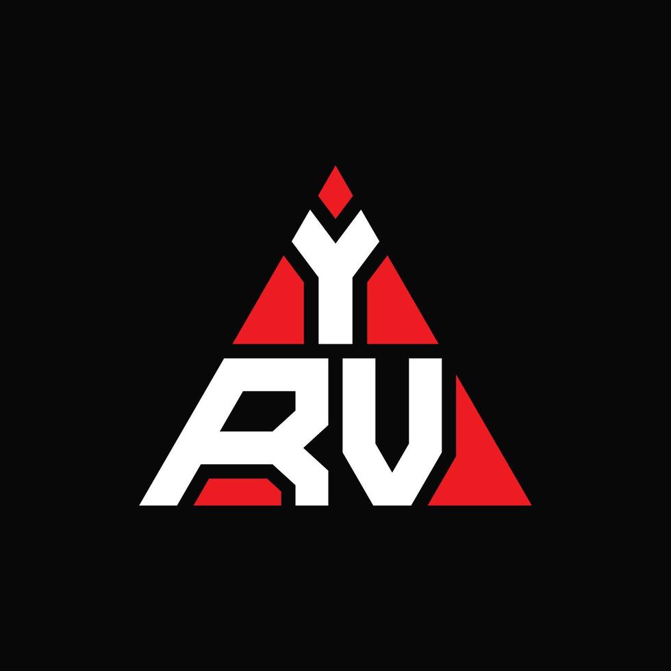 yrv Dreiecksbuchstaben-Logo-Design mit Dreiecksform. YRV-Dreieck-Logo-Design-Monogramm. yrv-Dreieck-Vektor-Logo-Vorlage mit roter Farbe. yrv dreieckiges logo einfaches, elegantes und luxuriöses logo. vektor