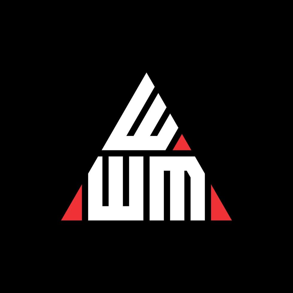 wwl triangel bokstavslogotypdesign med triangelform. wwl triangel logotyp design monogram. wwl triangel vektor logotyp mall med röd färg. wwl triangulär logotyp enkel, elegant och lyxig logotyp.