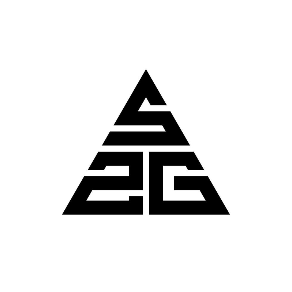 szg Dreiecksbuchstaben-Logo-Design mit Dreiecksform. szg-Dreieck-Logo-Design-Monogramm. szg-Dreieck-Vektor-Logo-Vorlage mit roter Farbe. szg dreieckiges Logo einfaches, elegantes und luxuriöses Logo. vektor