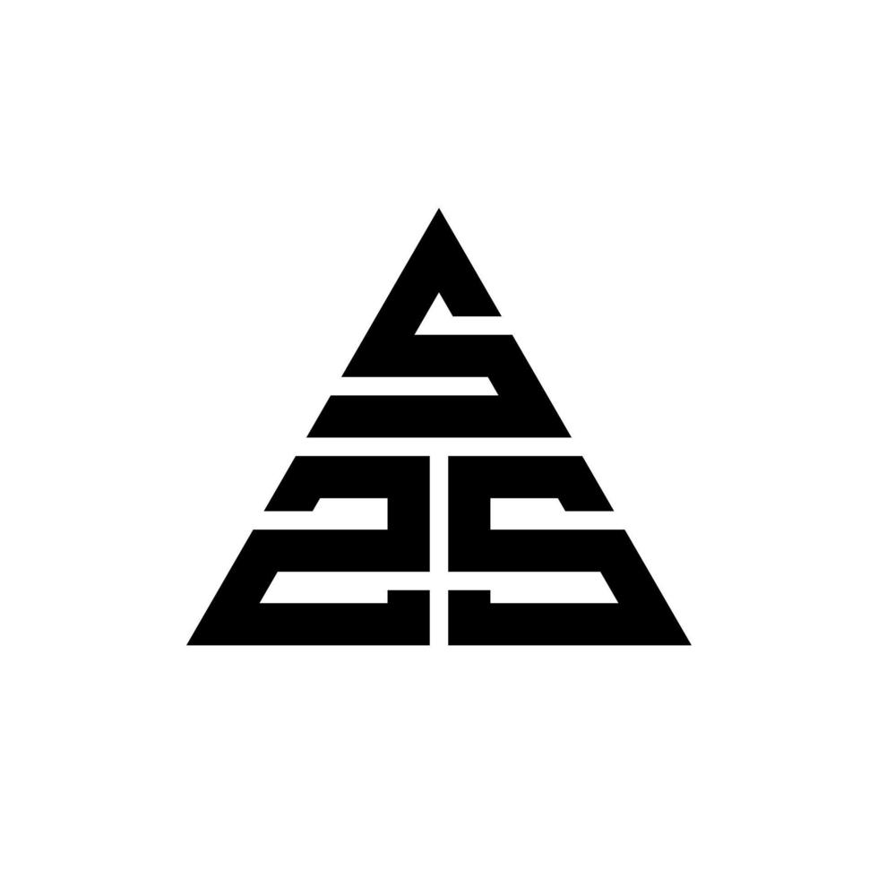 szs Dreiecksbuchstaben-Logo-Design mit Dreiecksform. szs-Dreieck-Logo-Design-Monogramm. szs-Dreieck-Vektor-Logo-Vorlage mit roter Farbe. szs dreieckiges Logo einfaches, elegantes und luxuriöses Logo. vektor
