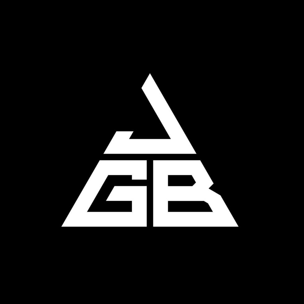 JGB-Dreieck-Buchstaben-Logo-Design mit Dreiecksform. Jgb-Dreieck-Logo-Design-Monogramm. Jgb-Dreieck-Vektor-Logo-Vorlage mit roter Farbe. jgb dreieckiges Logo einfaches, elegantes und luxuriöses Logo. vektor