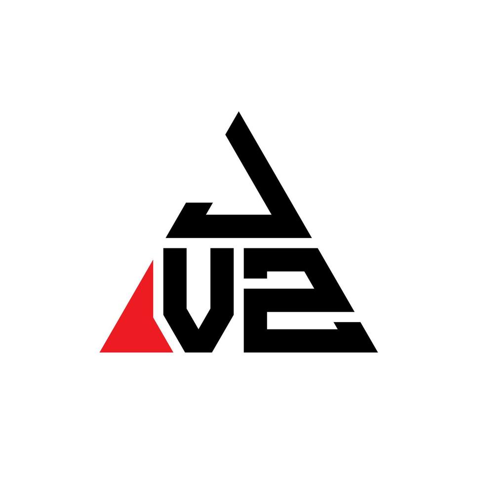 jvz Dreiecksbuchstaben-Logo-Design mit Dreiecksform. JVZ-Dreieck-Logo-Design-Monogramm. jvz-Dreieck-Vektor-Logo-Vorlage mit roter Farbe. jvz dreieckiges Logo einfaches, elegantes und luxuriöses Logo. vektor