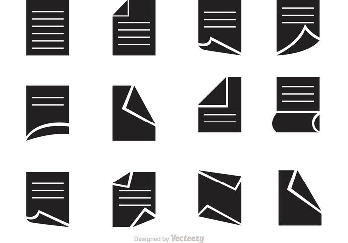 Papier Vektor Icons