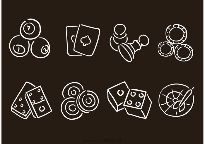 Handgezeichnete Gaming Vector Icons