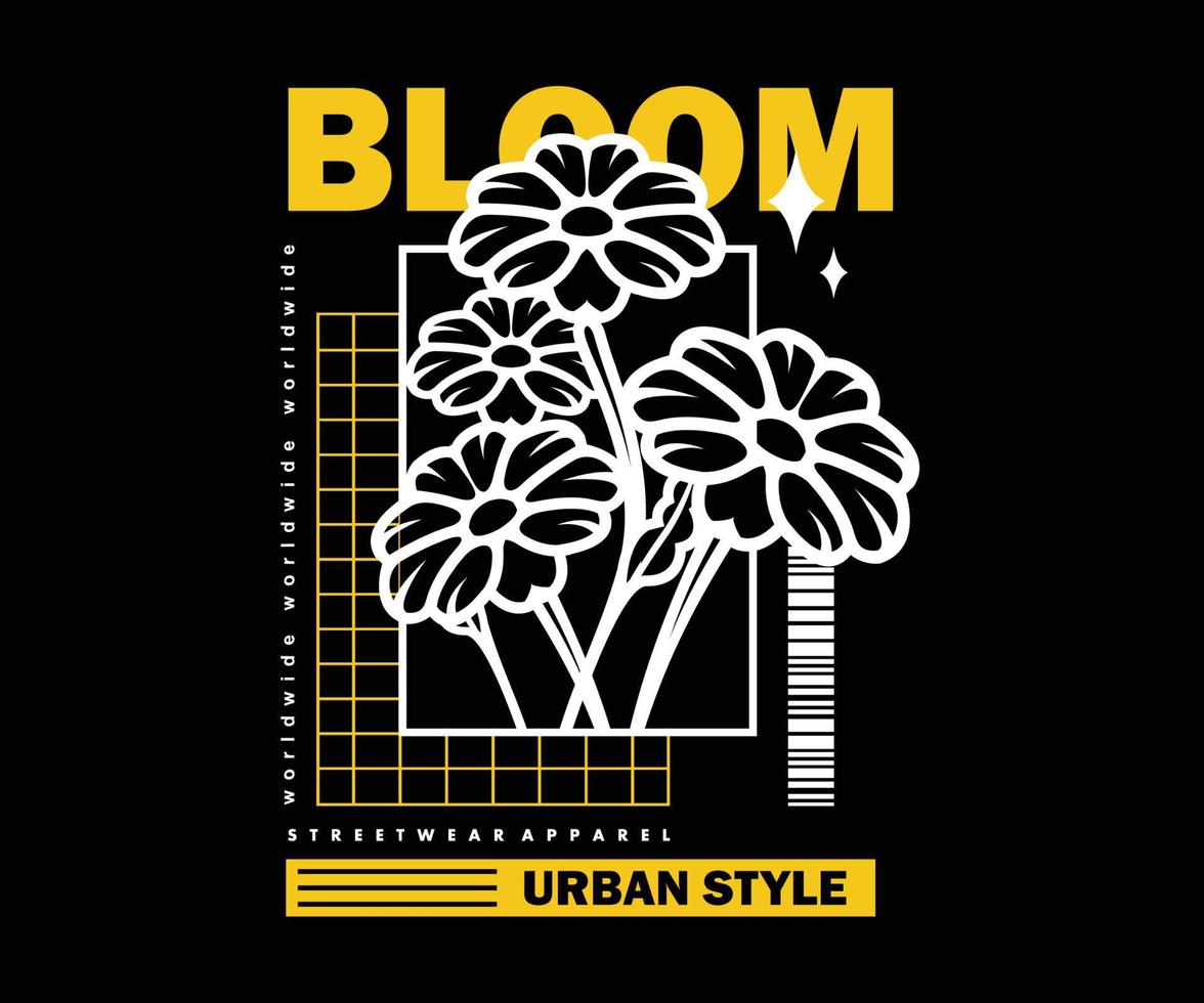 ästhetisches grafikdesign für t-shirt streetwear und urban style vektor