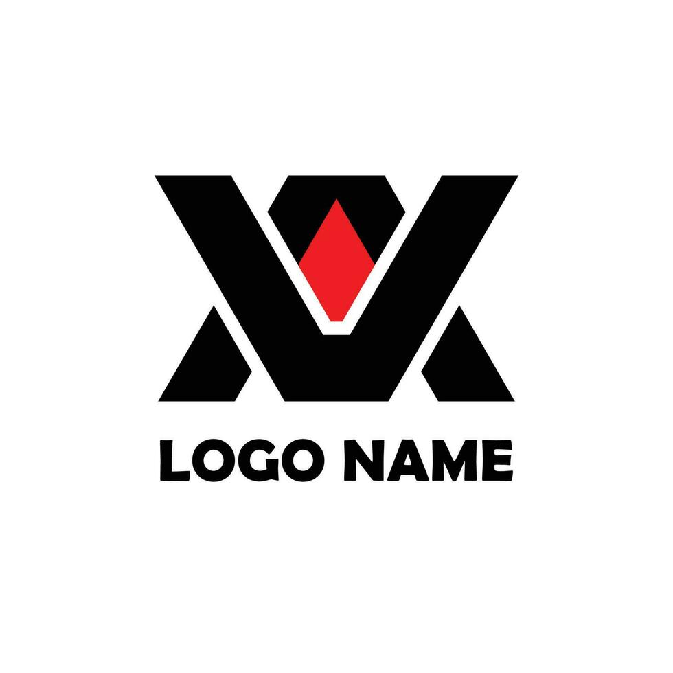 logo buchstaben a und v. monogramm logo design dreieckiges konzept, luxus, einfach. vektor