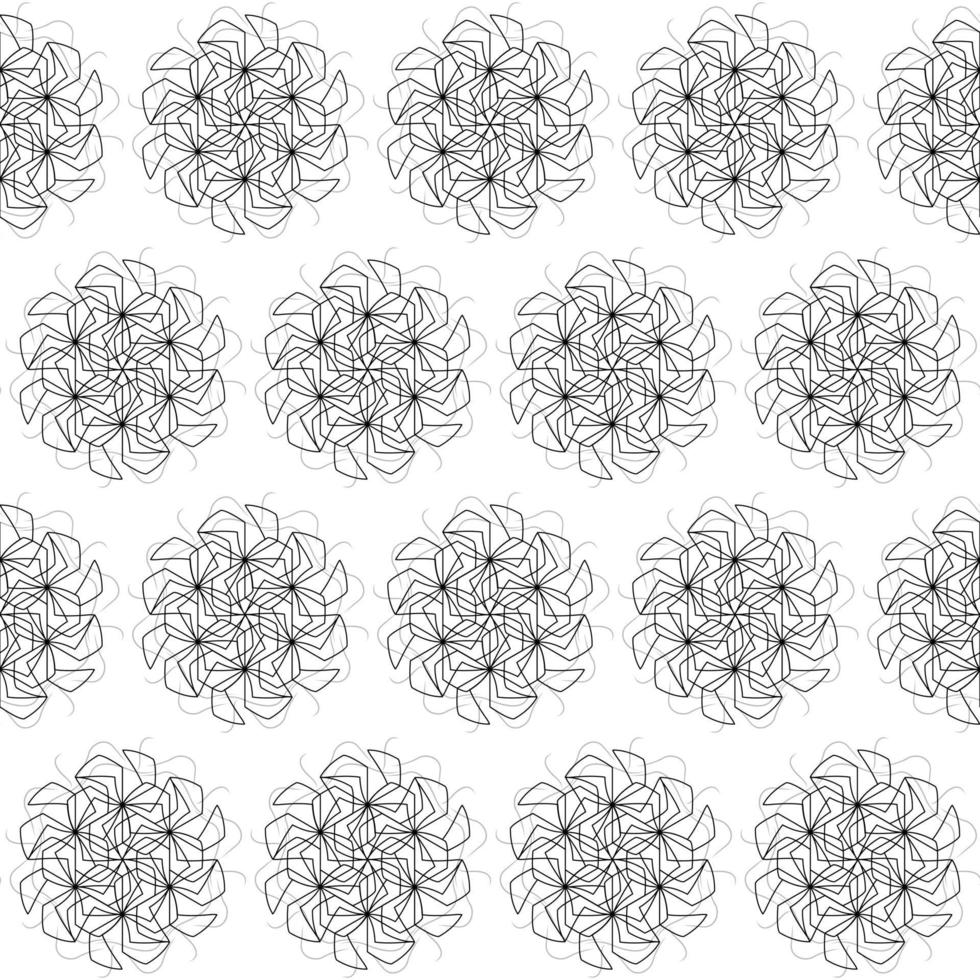 Nahtloses Muster des Art-Deco-Mandala-Vektors vektor
