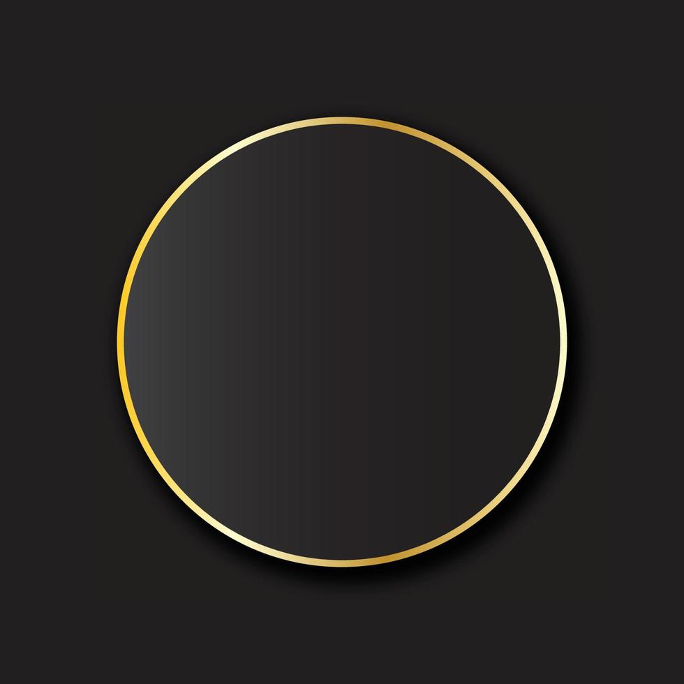 abstrakt lyx mall med guld cirkel och skugga eps10 vektor bakgrund