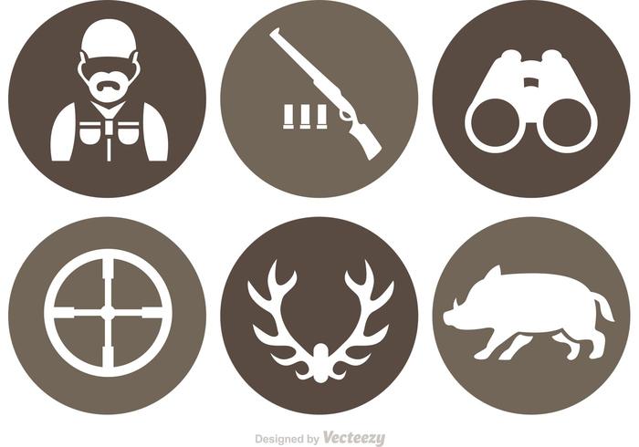 Jagd Vektor Icons