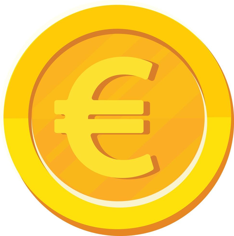 euro guldmynt. vektor illustration