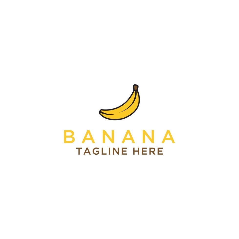 Vorlage Logo Banane Biokost Design Vektor