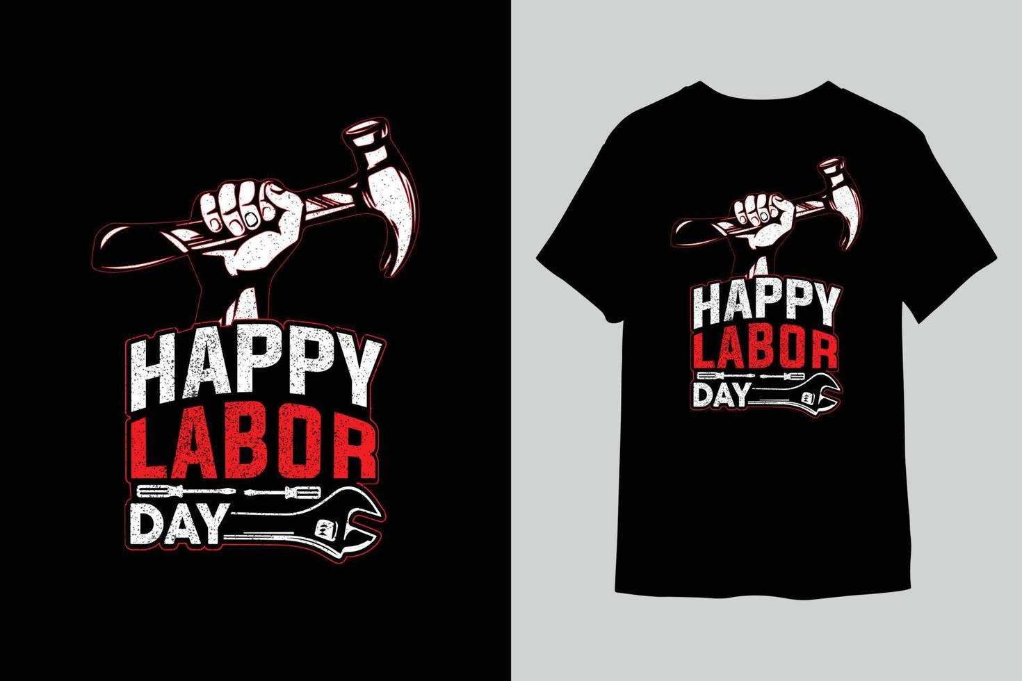 happy labor day t-shirtdesign vektor