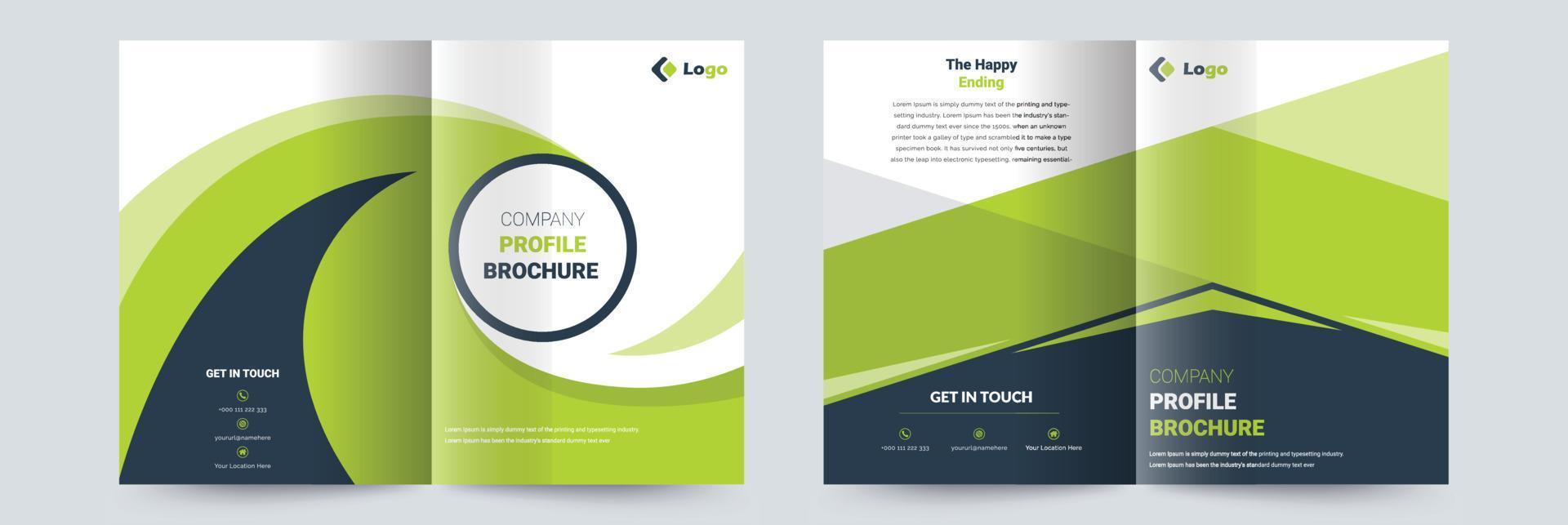 företagsprofil corporate business broschyr designmall vektor