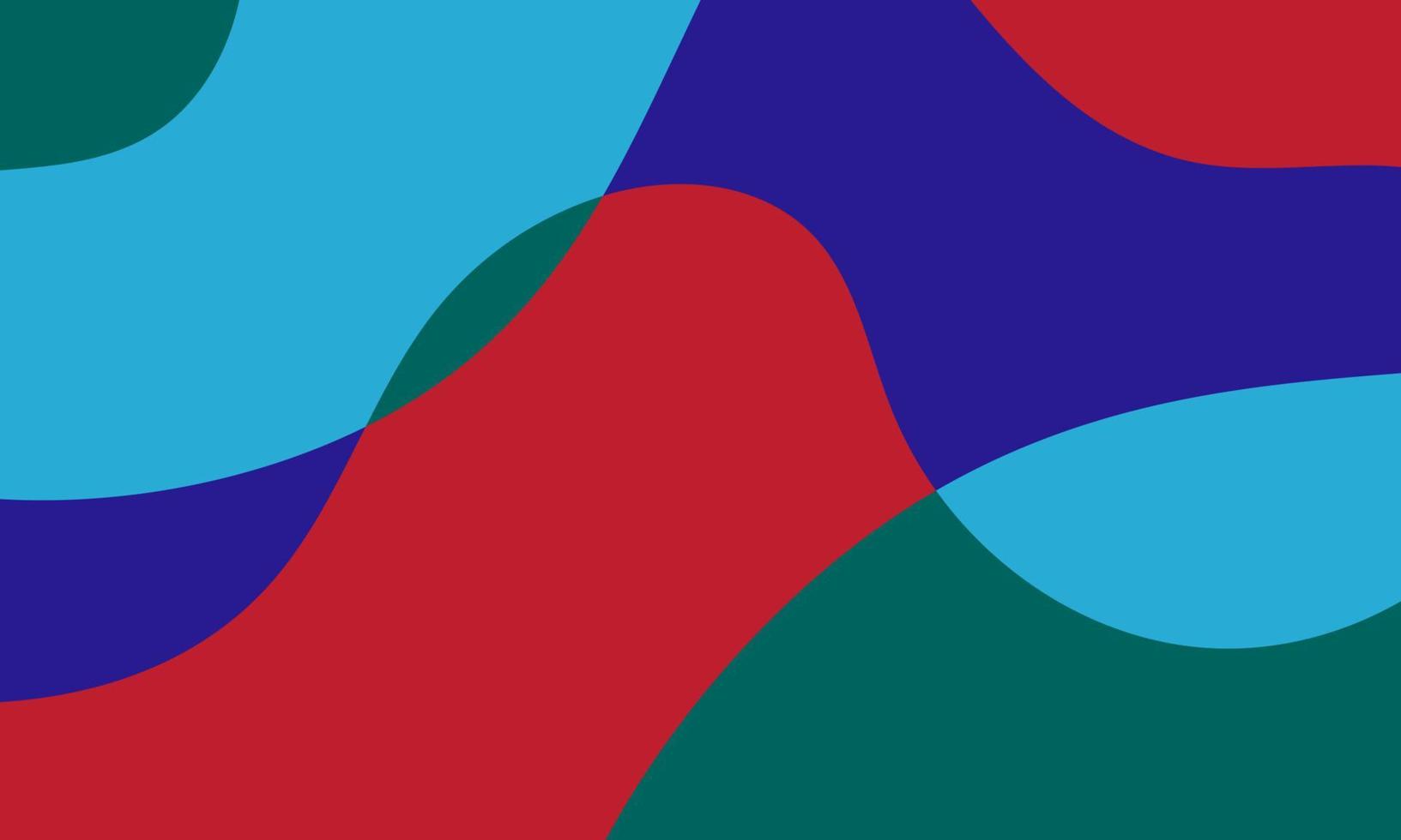 abstrakter flüssiger und kurviger geometrischer sommerhintergrund für banner. vektor