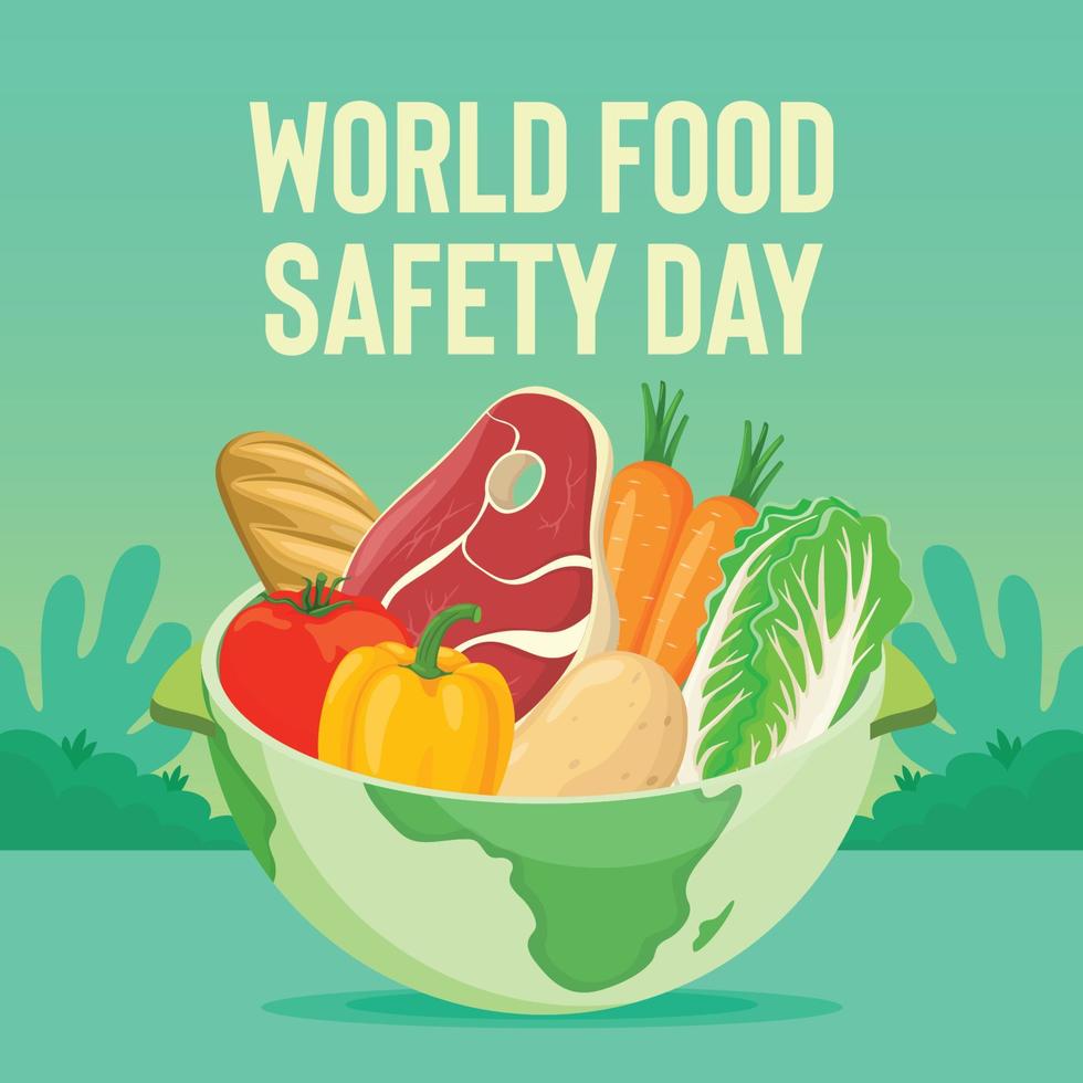 World Food Safety Day illustration vektor