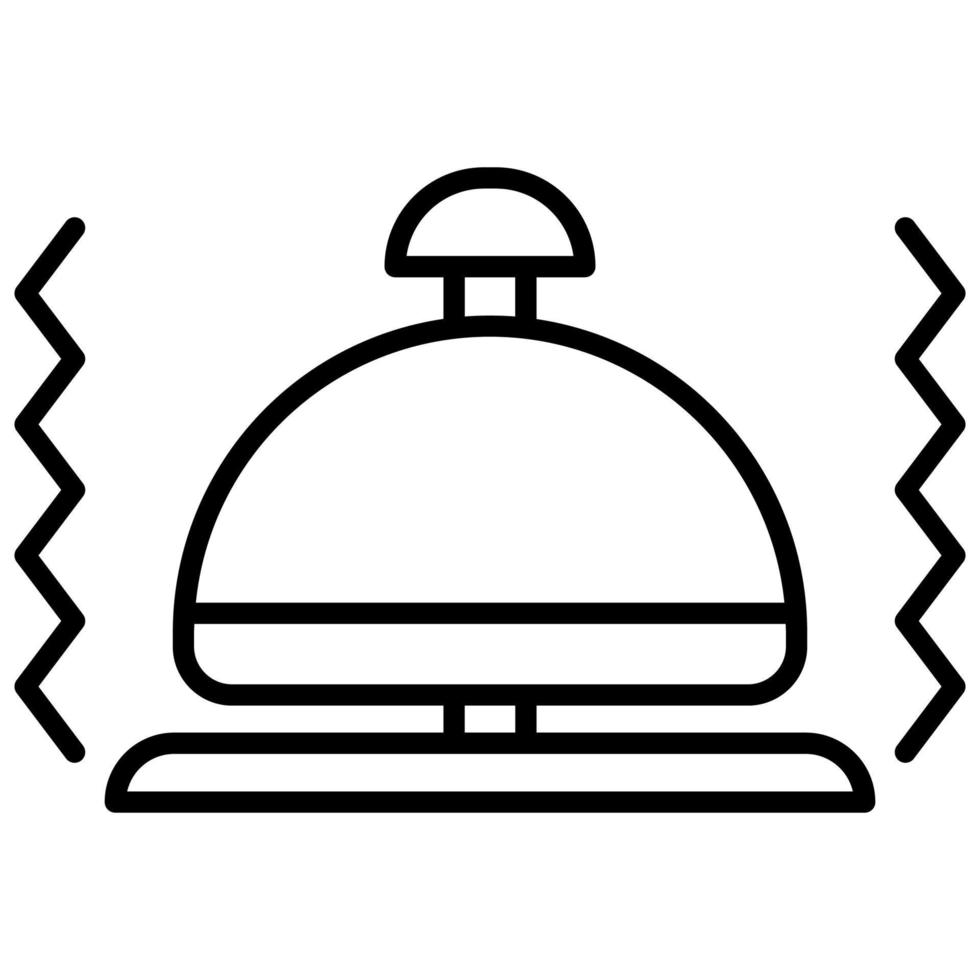 Glockensymbol mit transparentem Hintergrund vektor