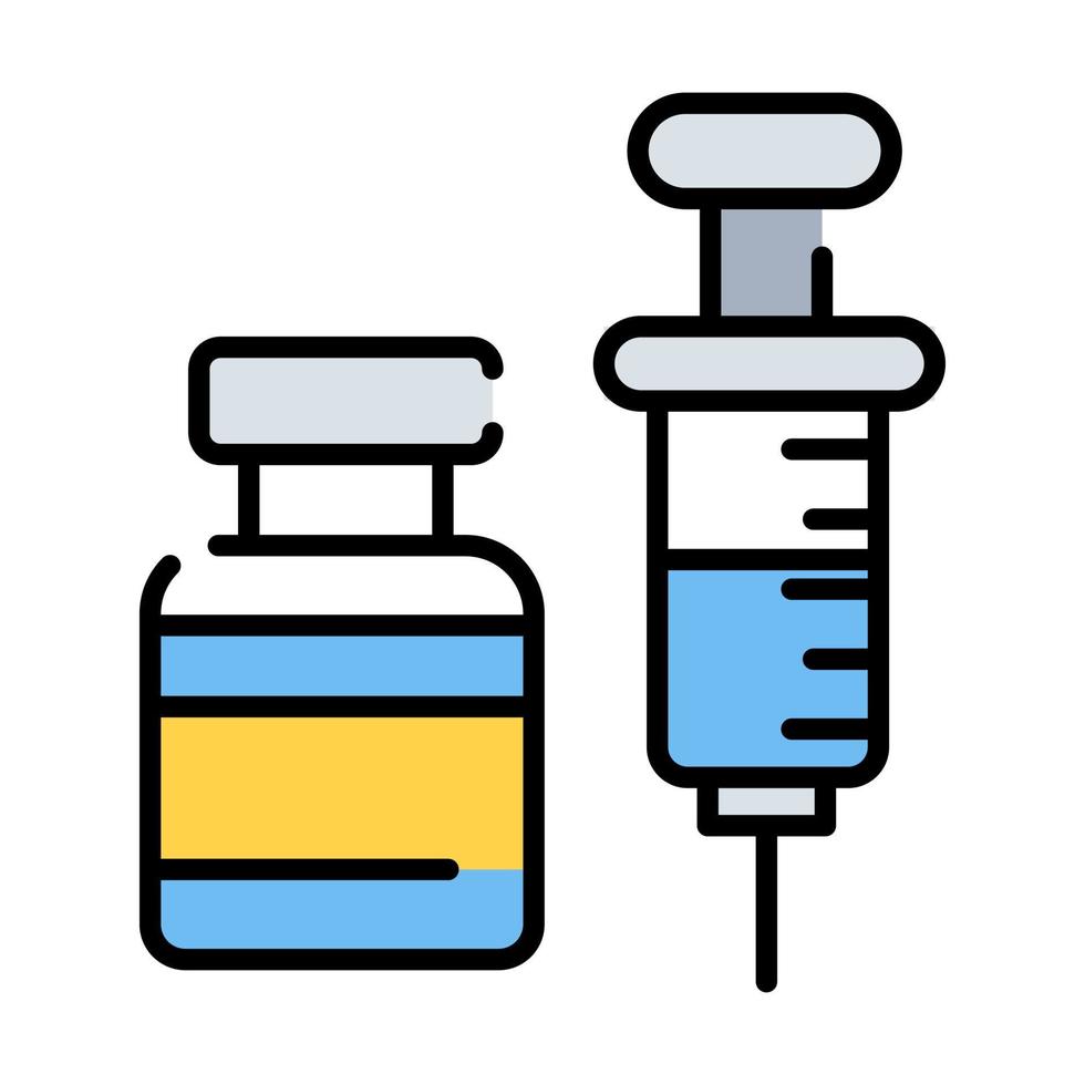 modernes konzeptdesign der impfung, vektorillustration vektor