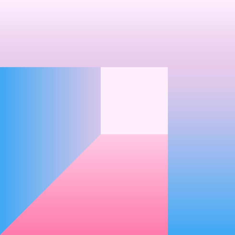 vektor geometriska slät blå rosa gradient bakgrund