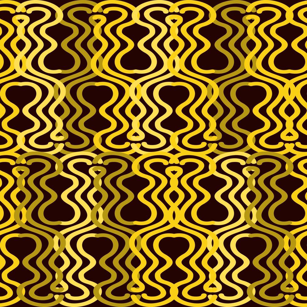 vektor sömlösa abstrakta mönster med kedjor på mörkbrun bakgrund.