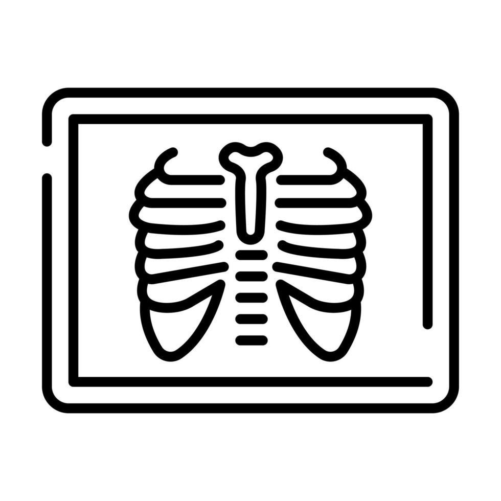 modernes konzeptdesign des röntgenstrahls, vektorillustration vektor