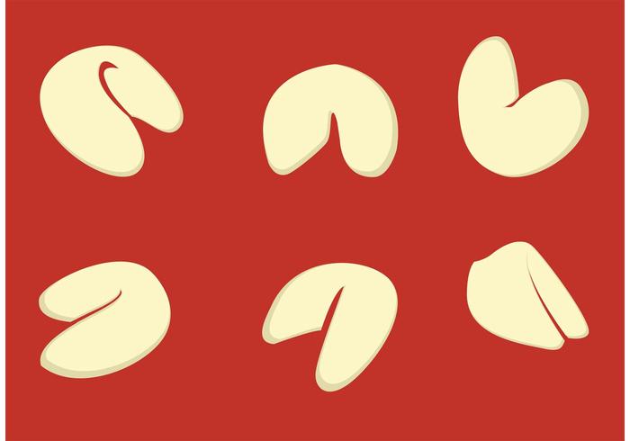 Fortune Cookie Vector Illustrationer