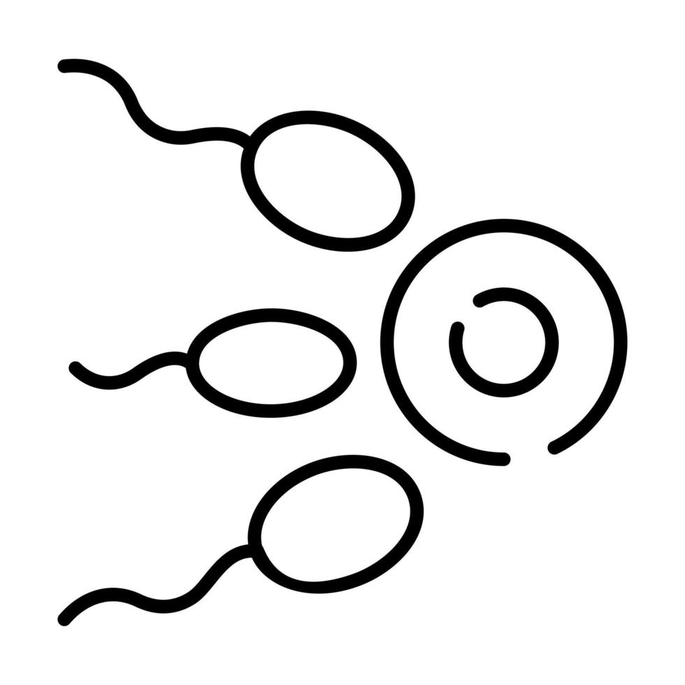 Spermien modernes Konzeptdesign, Vektorillustration vektor