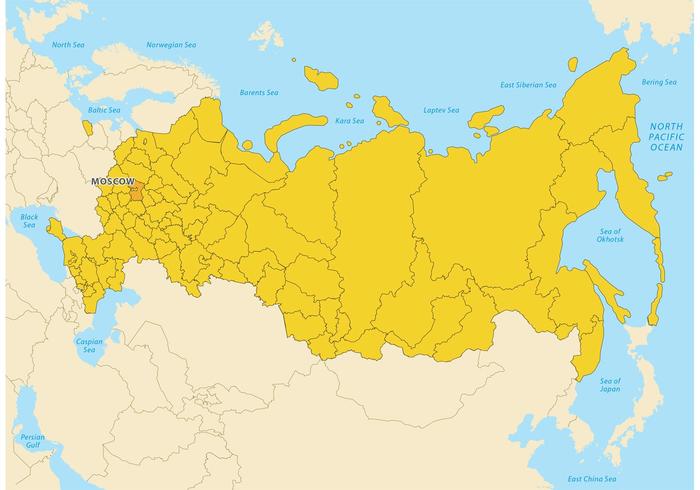Russland Karte Vektor