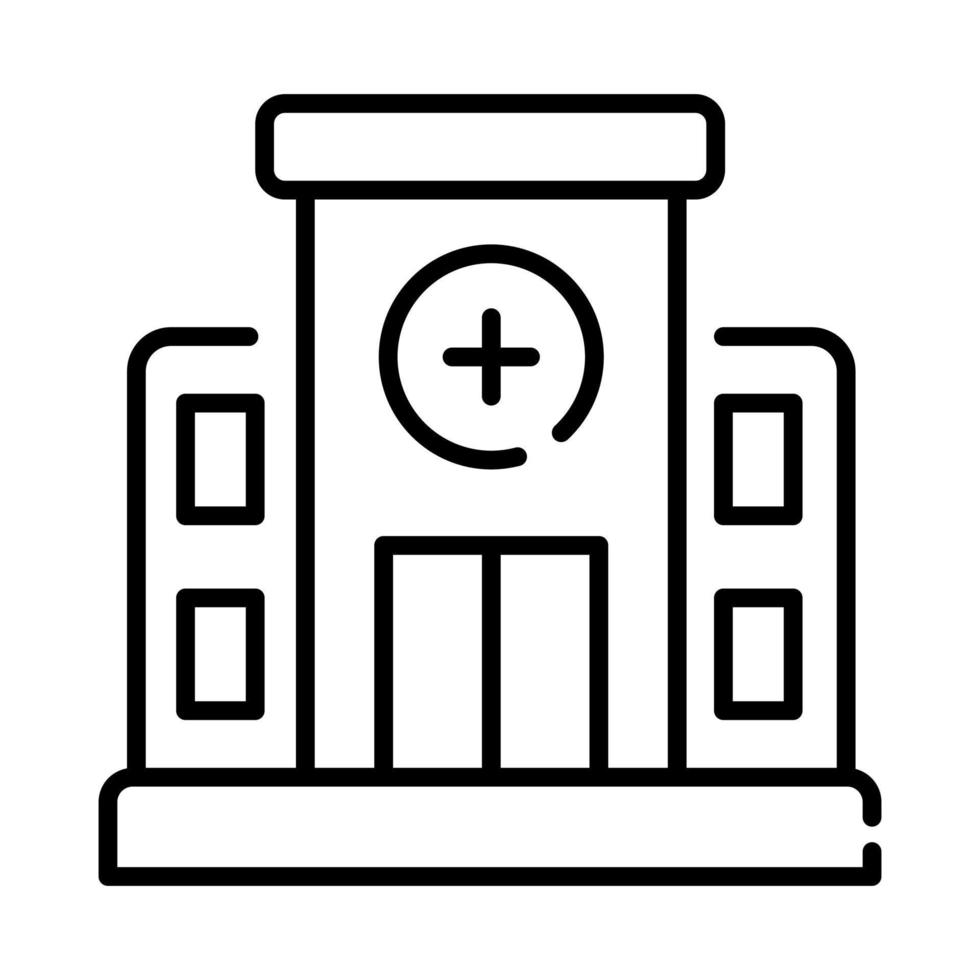 modernes konzeptdesign des krankenhauses, vektorillustration vektor