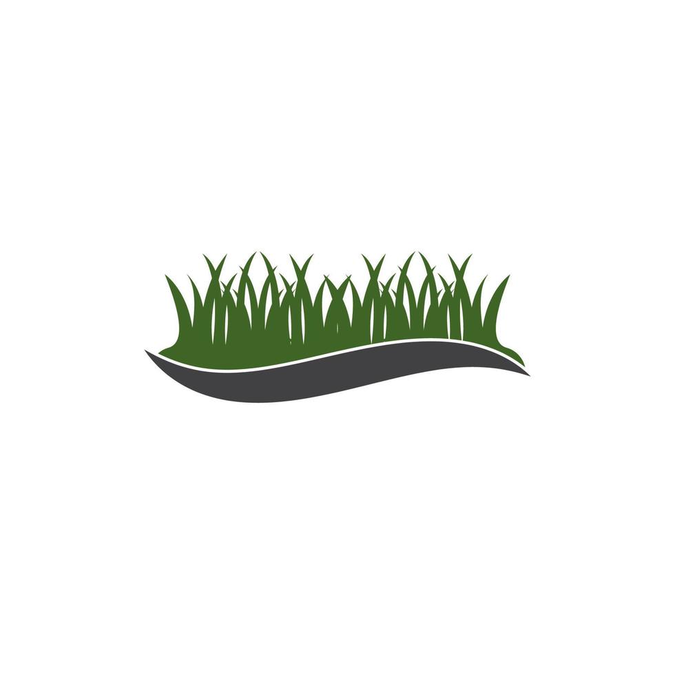 Gras-Logo-Vektor-Illustration-Design-Vorlage vektor