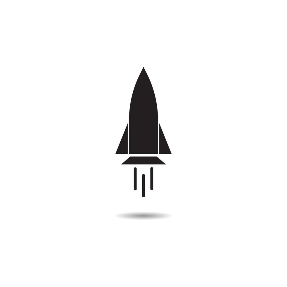 Design-Vorlage für Raketensymbol-Vektorillustration vektor