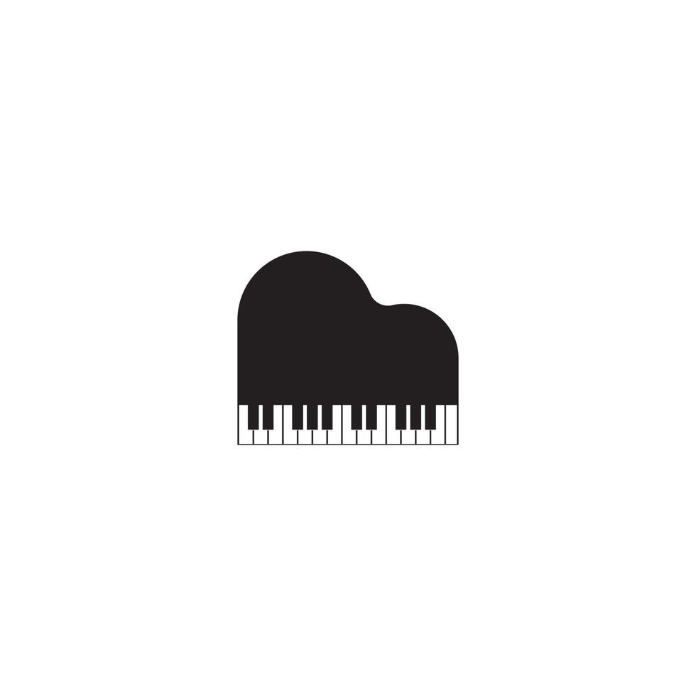 piano ikon vektor illustration logotyp mall.