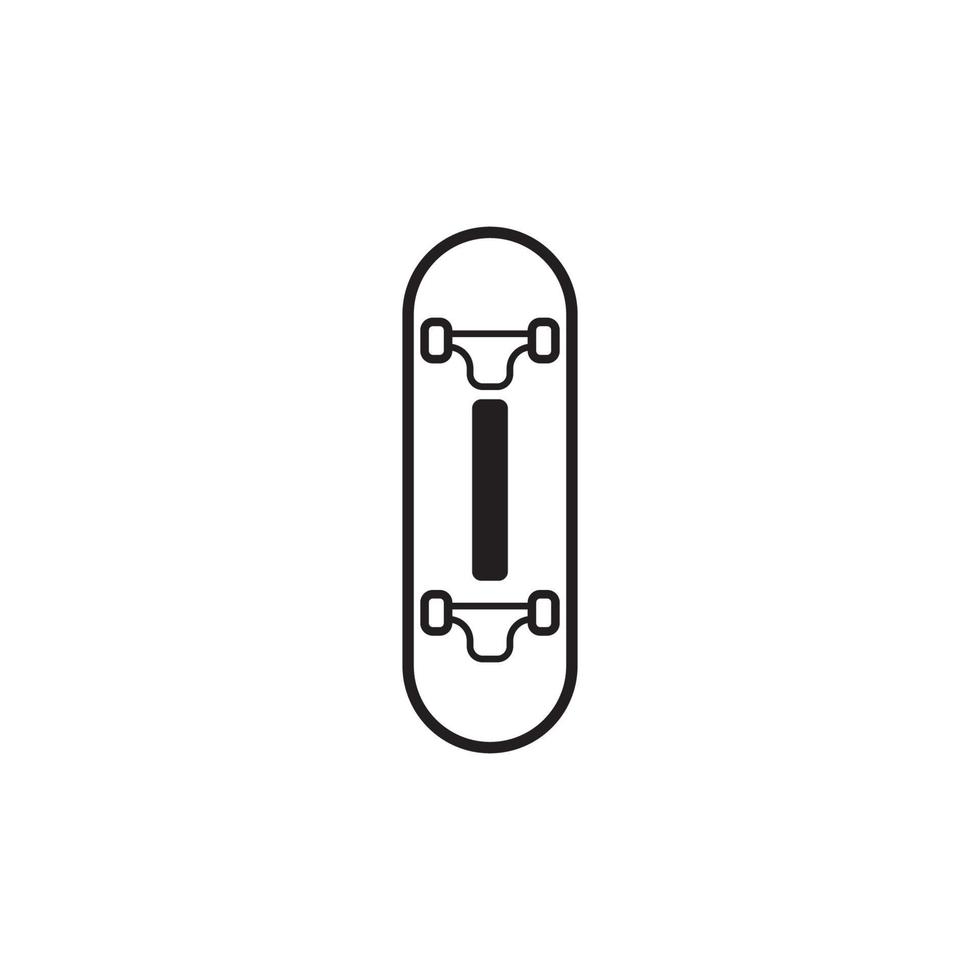 skateboard ikon vektor illustration formgivningsmall