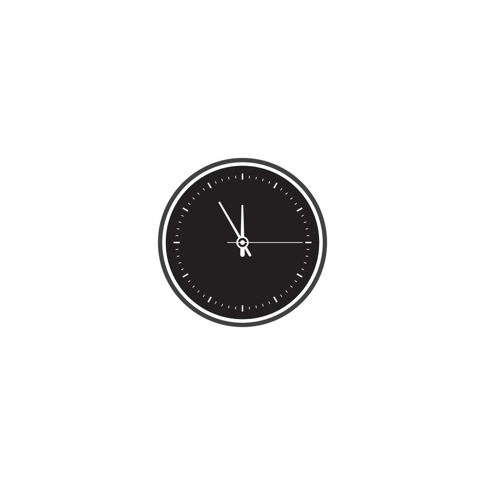 Uhr-Symbol-Vektor-Illustration-Template-Design vektor