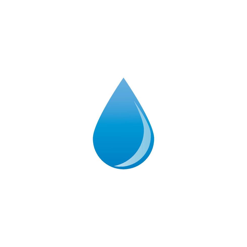 Wassertropfen-Logo-Vektor-Illustration-Design-Vorlage vektor