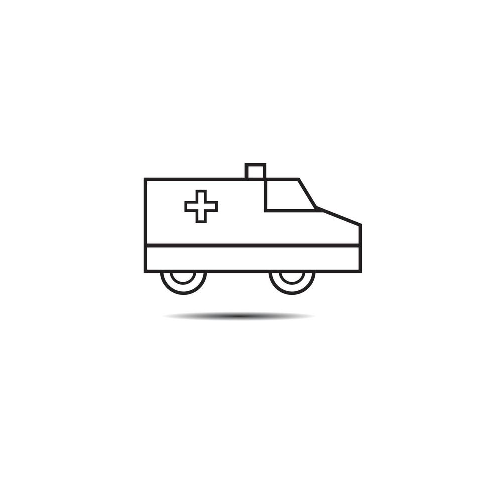 ambulans ikon vektor illustration formgivningsmall.