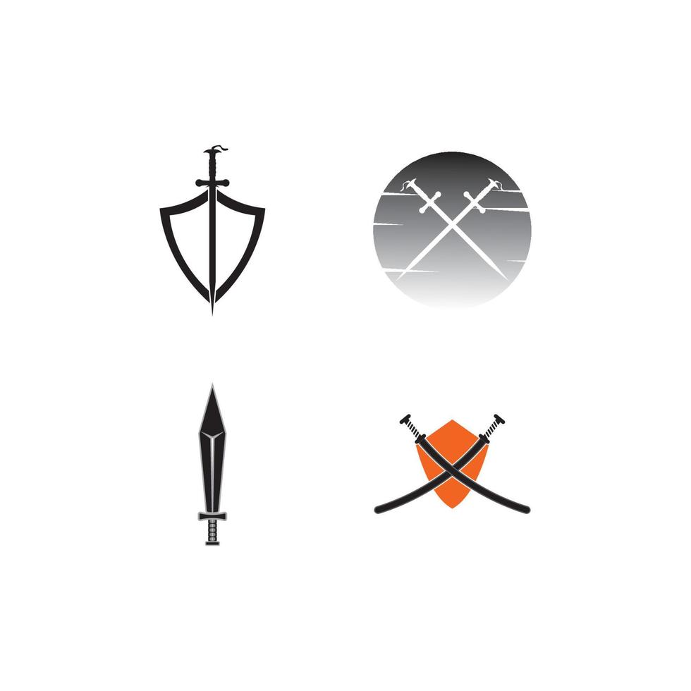 svärd logotyp vektor