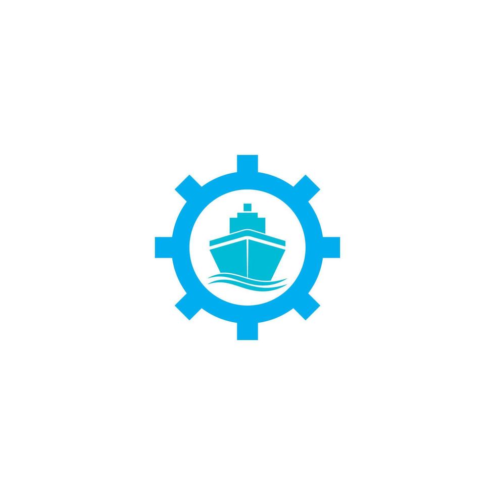 Kreuzfahrtschiff Symbol Vektor Illustration Designvorlage