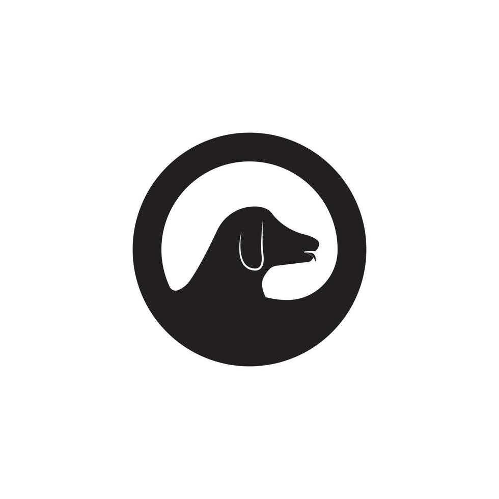 hund ikon vektor illustration formgivningsmall