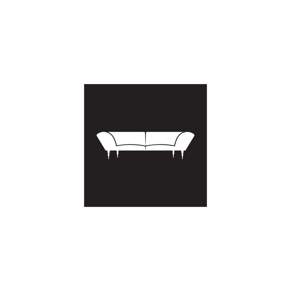 Sofa-Symbol-Vektor-Illustration-Design-Vorlage. vektor