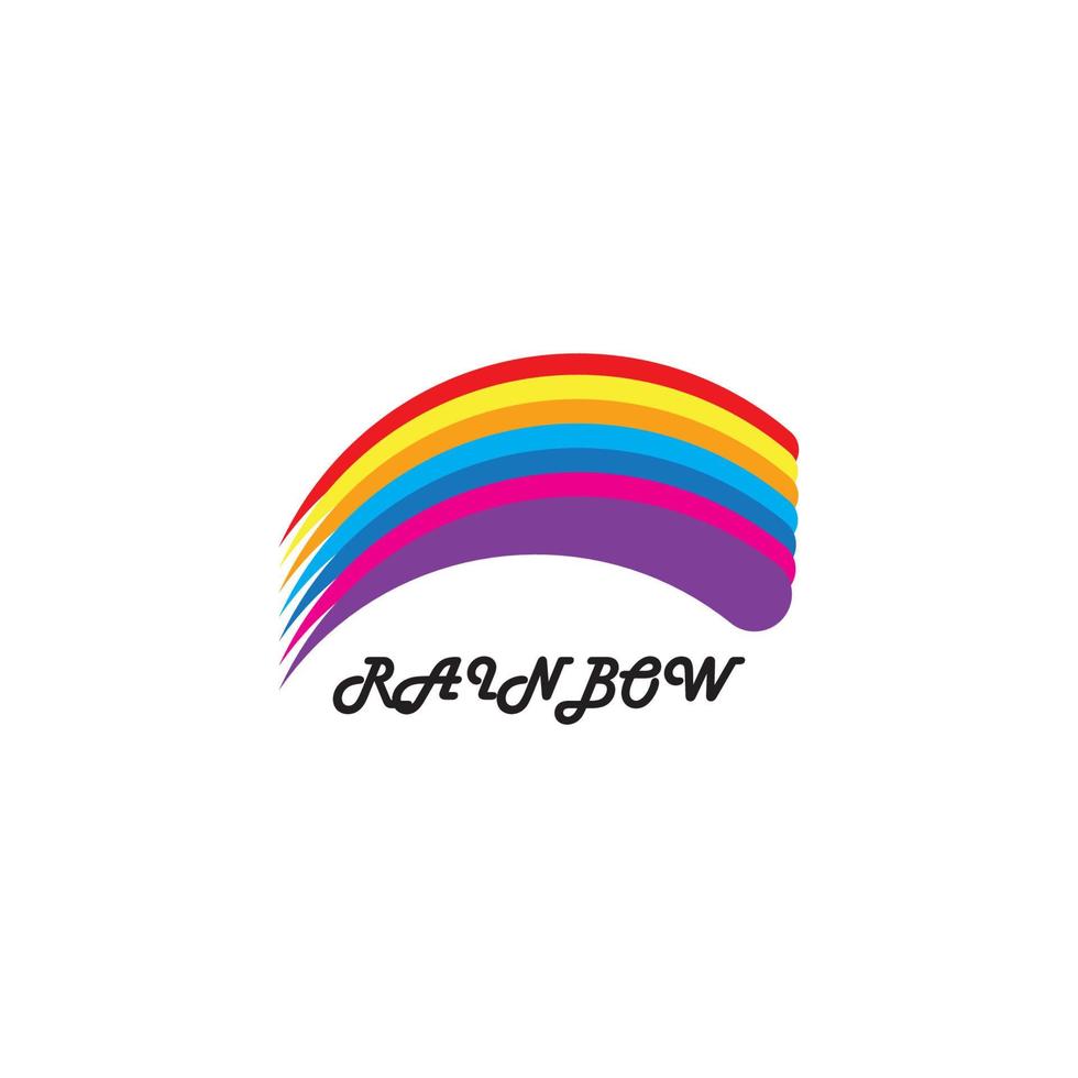 rainbow logotyp vektor illustration formgivningsmall