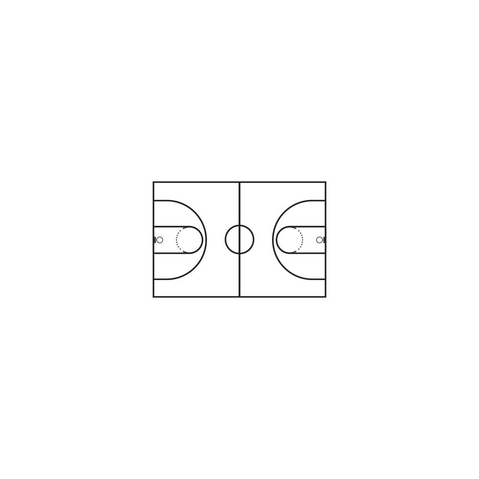 Basketball-Logo-Vektor-Illustration-Template-Design vektor