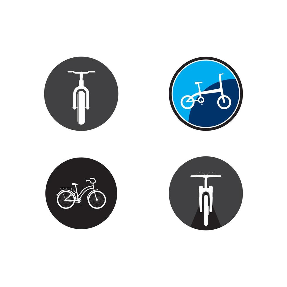 Fahrrad-Icon-Vektor-Illustration-Template-Design vektor