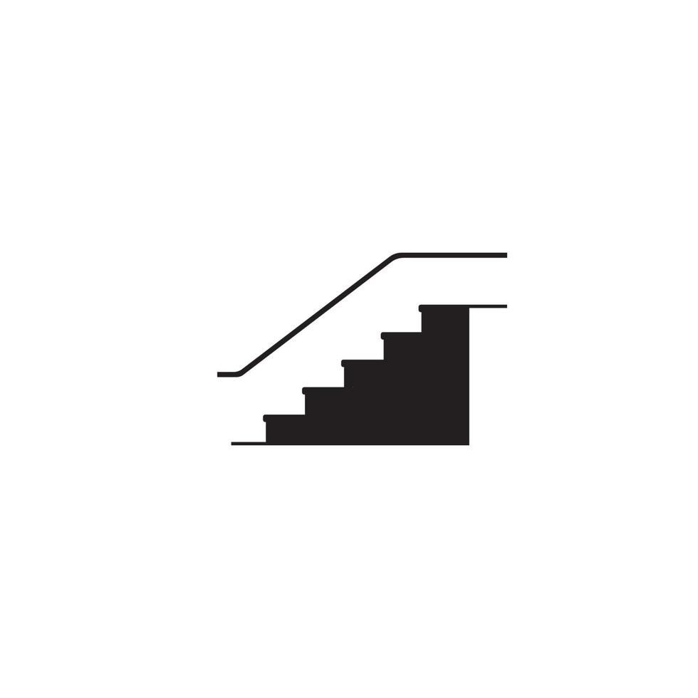 trappa ikon vektor illustration formgivningsmall.